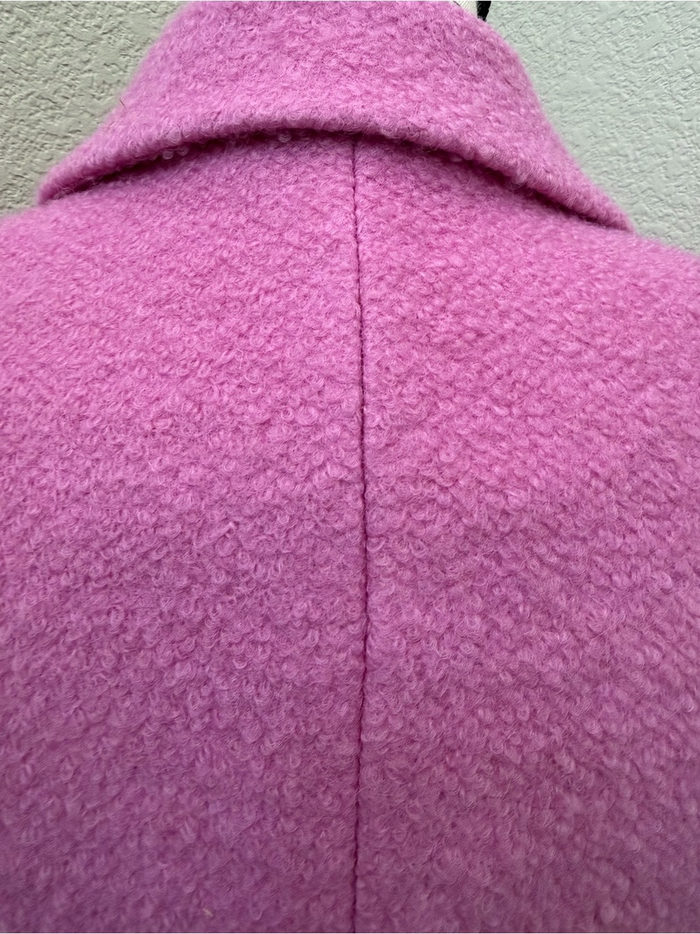 Sam Edelman Pink Notched Lapel Reefer Coat - Picture 3 of 9